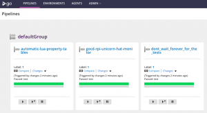 GoCD pipelines